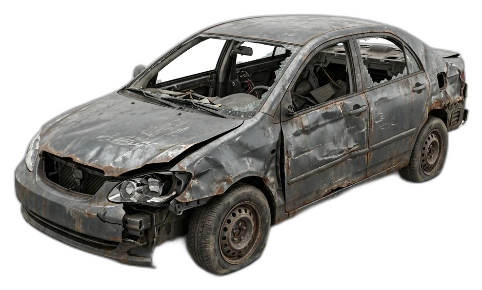 Accidental Damaged Vehicle Scrapping